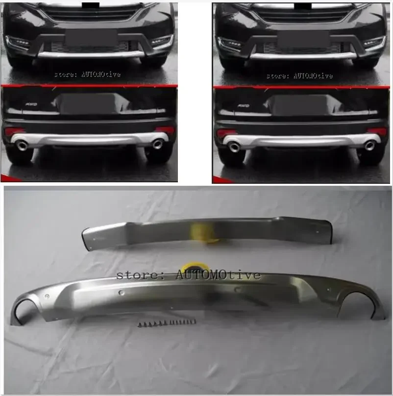 2017 2018 2019 20 for Honda CRV CR-V   front and rear lower bumper protector Skid Car Accessories Front rear Grille Around Trim