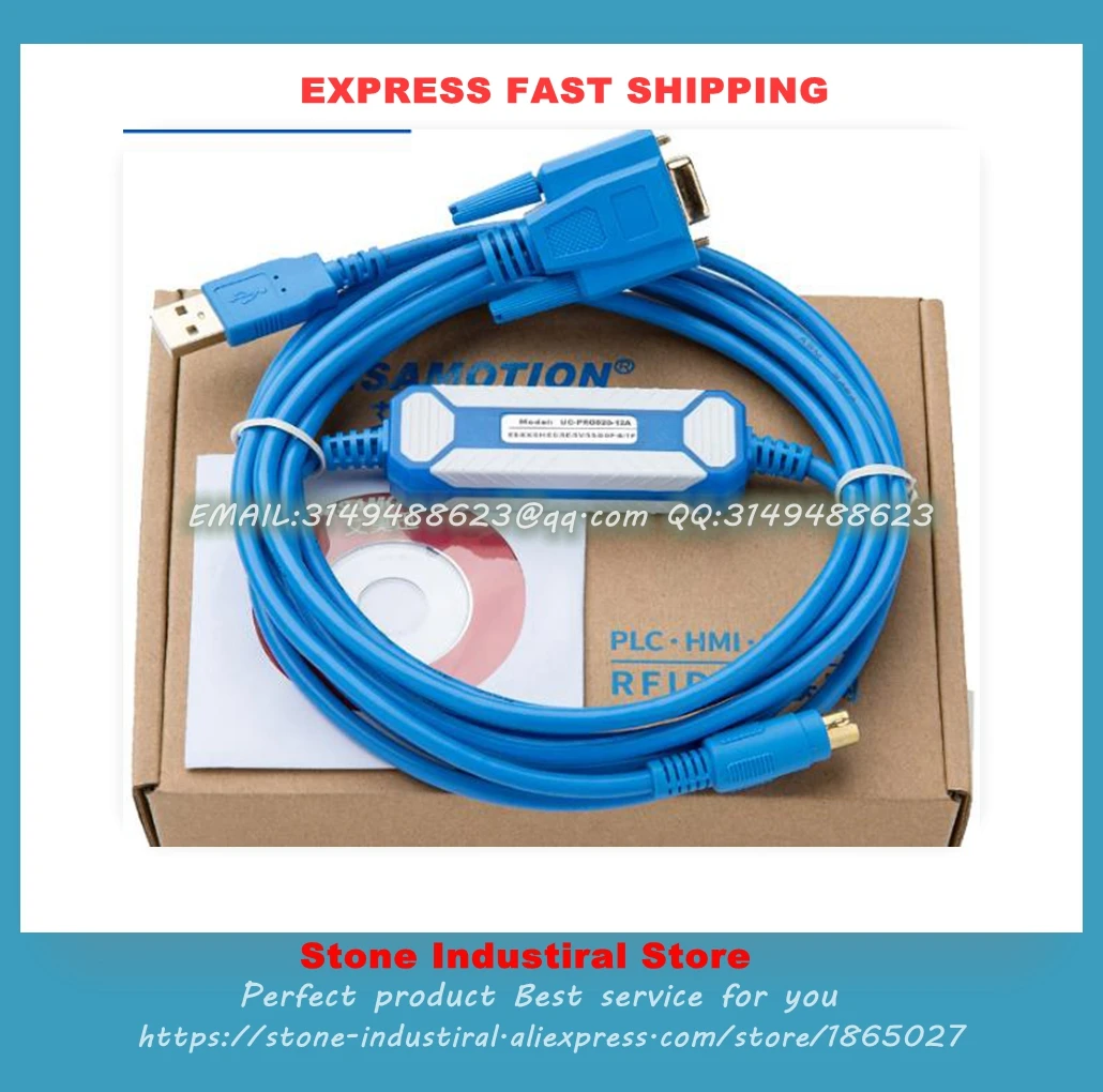 PLC Download  Communication ProgrammingCable Conversion Serial Port Usb UC-PRG020-12A New