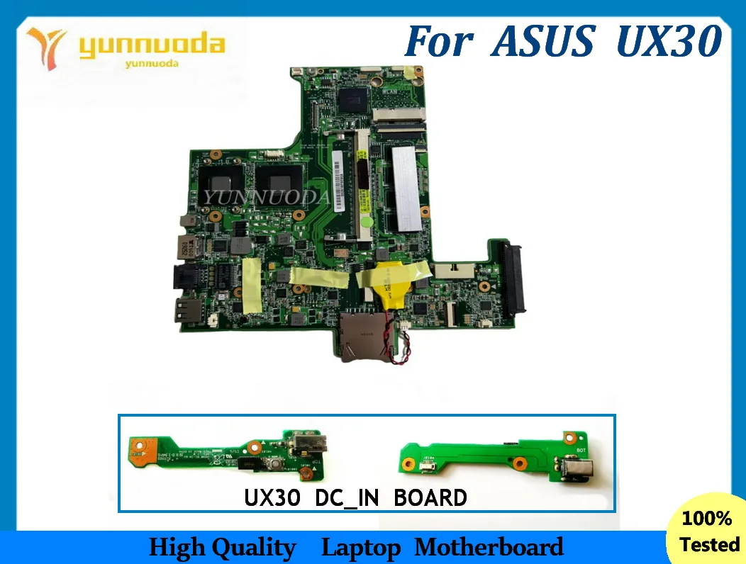 

UX30 for ASUS UX30 laptop motherboard rev 2.3 DC IN BD board REV 2.0 tested good
