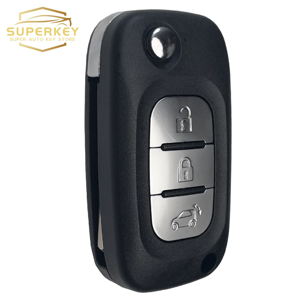 SUPERKEY Flip Folding Car Key Shell Case Fob For Mercedes Benz Smart Fortwo 453 Forfour 2015 2016 2017 CWTWB1G767 TWB1G767