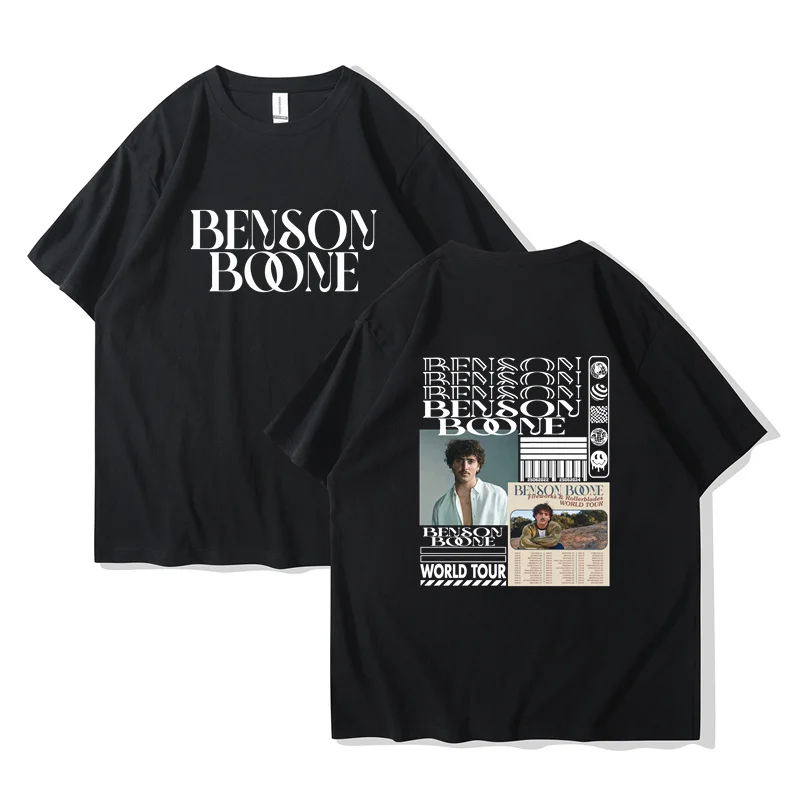 Benson Boone Fireworks & Rollerblades Album T-shirt 2024 Tour Crewneck Short Sleeve Streetwear WomenWO Men Fashion Tee816