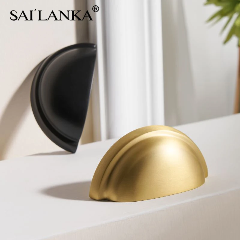 SAILANKA Door Knobs Brass Kitchen Cabinet Storage Furniture Handles Closet Wardrobe Knob Modern Matt Brushed Nickel Handle