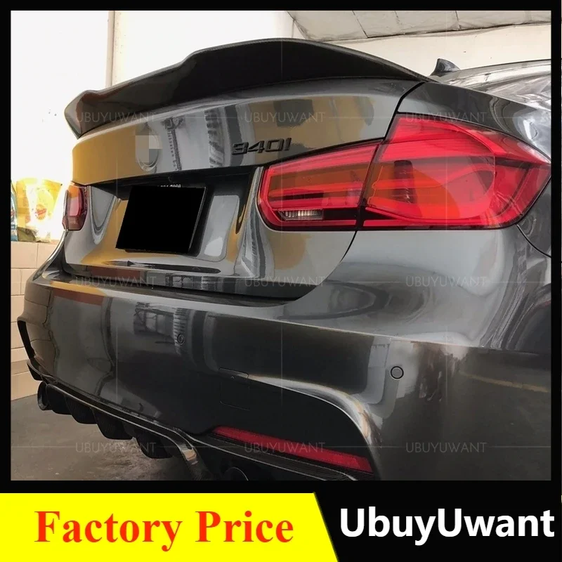 UBUYUWANT Rear Spoiler For BMW F30 F35 M3 320i 320li 325li 328i 2012-2017 ABS Lip Spoiler Car Tail Wing Decoration