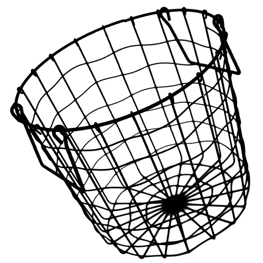 

Small Metal Mesh Storage Basket Compact Round Wire Basket for Bedroom Laundry Clothes Organizer Handheld Sundries Storage Holder