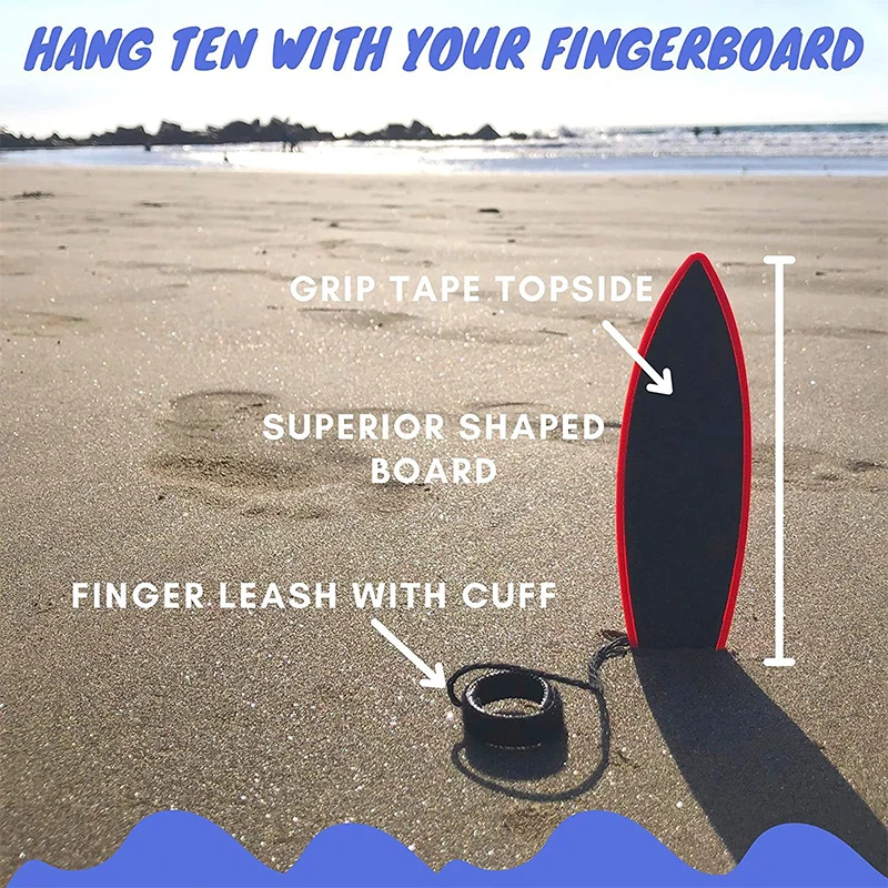 Finger Surfboard Fingerboard Toy Surf The Wind Mini Finger Skateboard Toy Kids and Surfers Birthday Gift for Party Favors