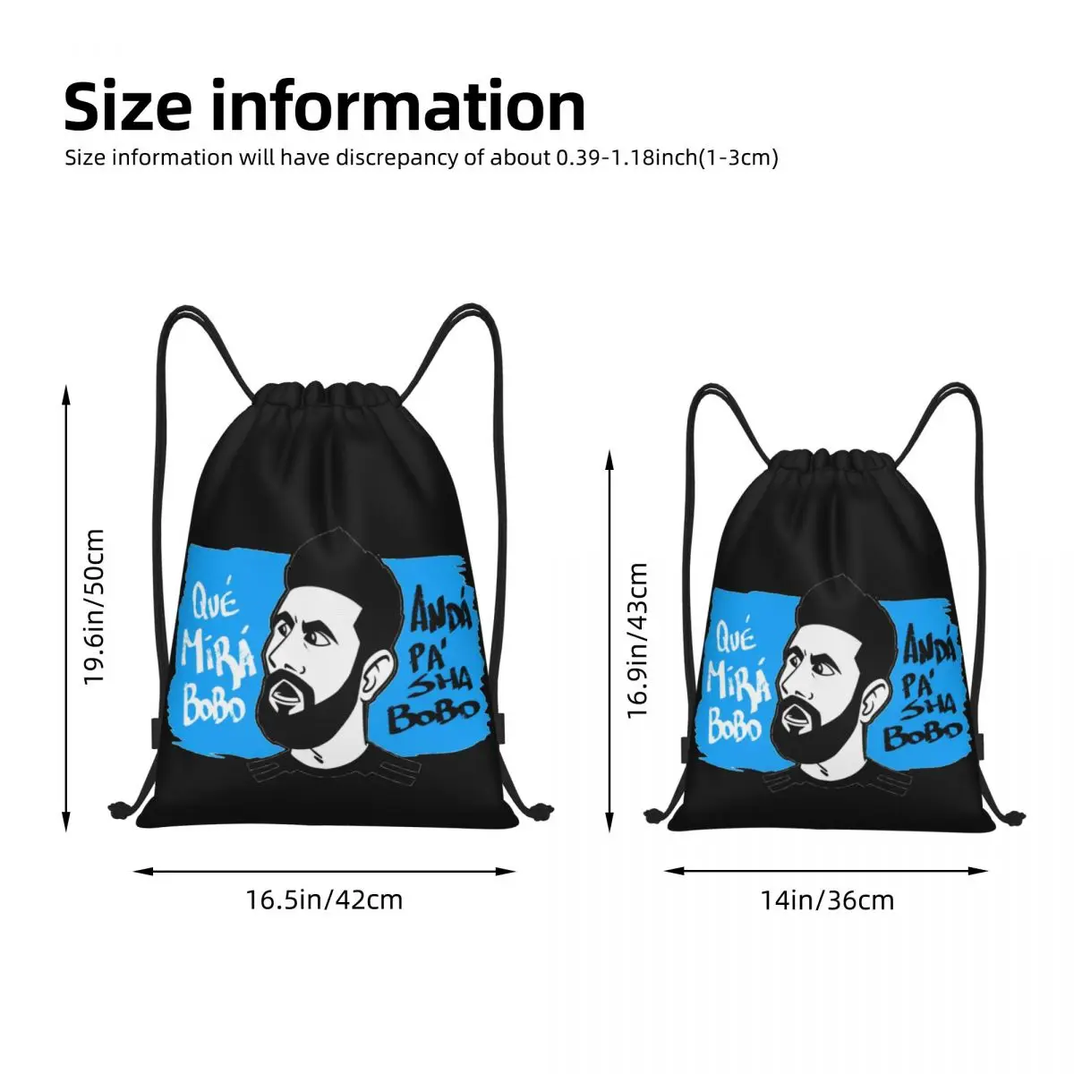 Argentina Lioneler And Messi (32) Drawstring Bags Gym Bag Funny Graphic Blanket roll Secure Backpack Humor Graphic