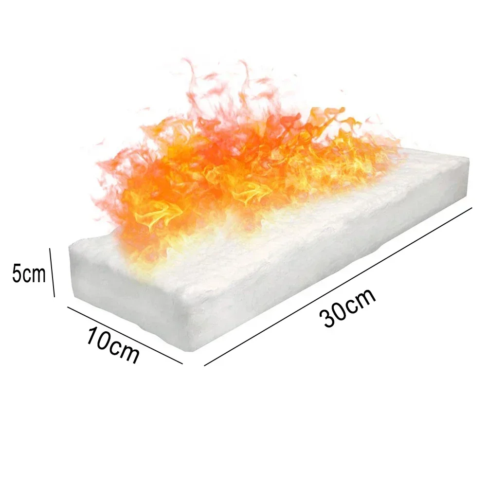 30×20cm Ceramic Fiber Blanket Ceramic Sponge For Bioethanol Fireplace Resistant Insulation Cotton Firplace Firebox