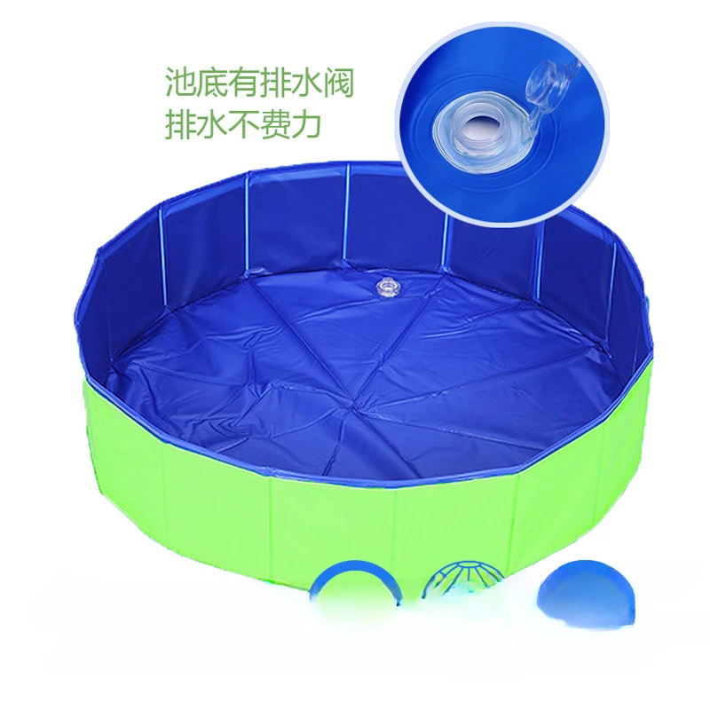 For Pet Bath Pool Outdoor PVC Paddling Portable Dog Bathtub Children Folding