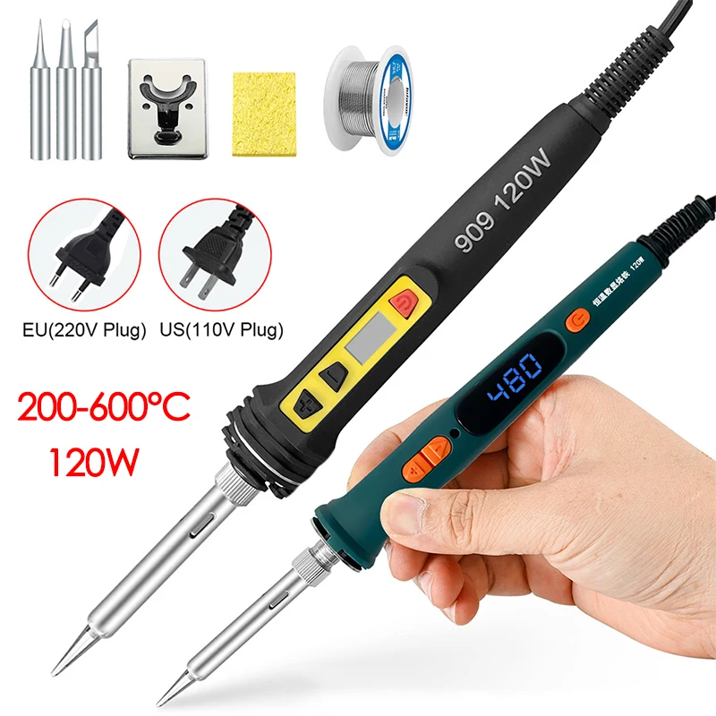 

120W Digital Electric Soldering Iron Temperature Adjustable Internal Heating Constant Temp Soldering Iron Welding Repair Tool