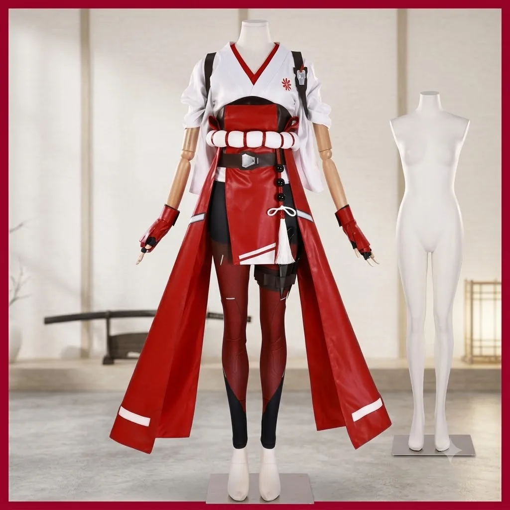 9.14Kiriko cosplay Cosplay Gloves featuring Cosplay Costume OW Fantasy Kimono Dress Gloves Outfits Adult Uniform Top Pa 