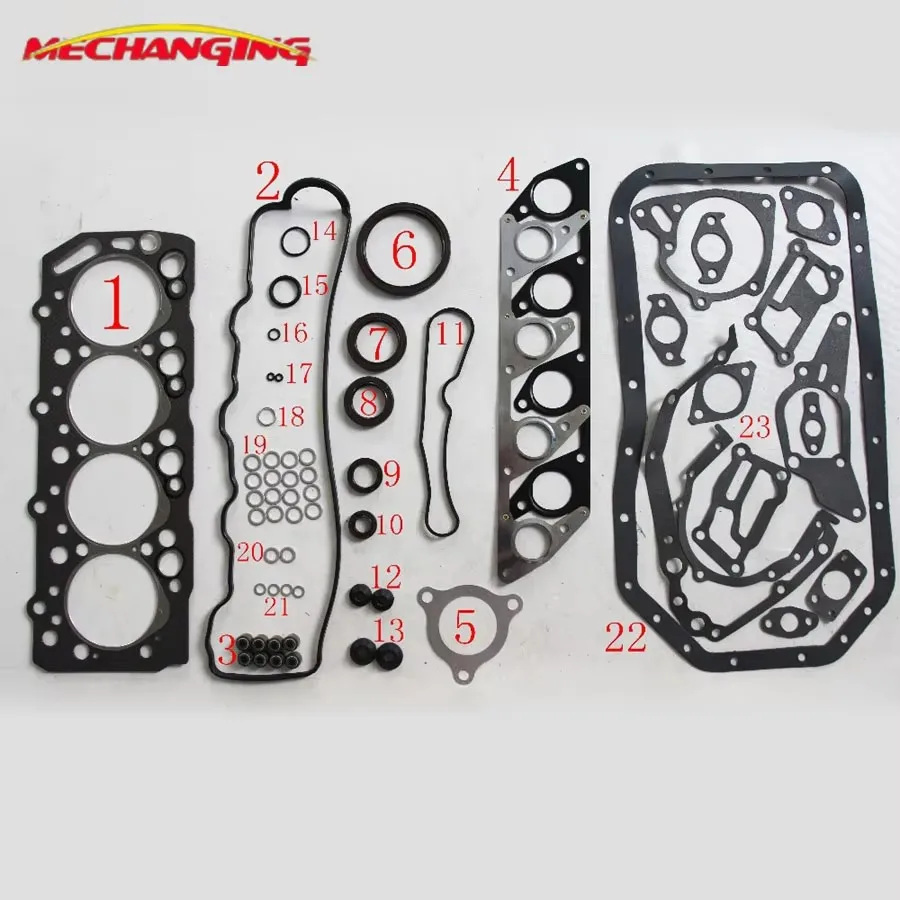 4D56 4D55T For MITSUBISHI PAJERO L200 CANTER D Engine shim Engine Rebuild Kits Full Set Engine Gasket MD972215