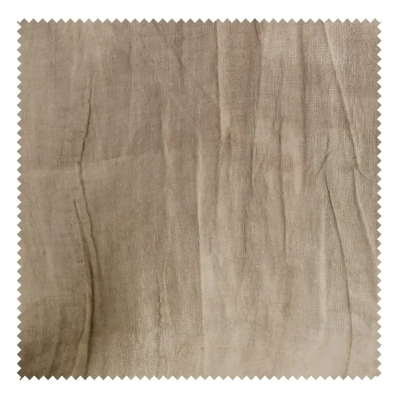 Cotton Linen Fabric Raw Material Beige Embossed Cardigan Shirt Clothing Designer Apparel Sewing Meters Cloth Diy Material