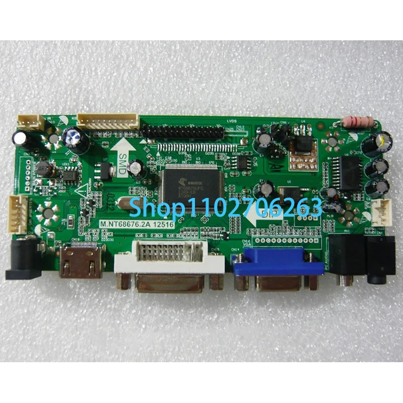 M. Nt68676 Driver Board Kit Voor LM240WU2-SLB1 Lm240wu2 (Sl)(B1) 24 "Inch 1920*1200 Hdmi + Dva + Vga Lcd Led Scherm Controller Board