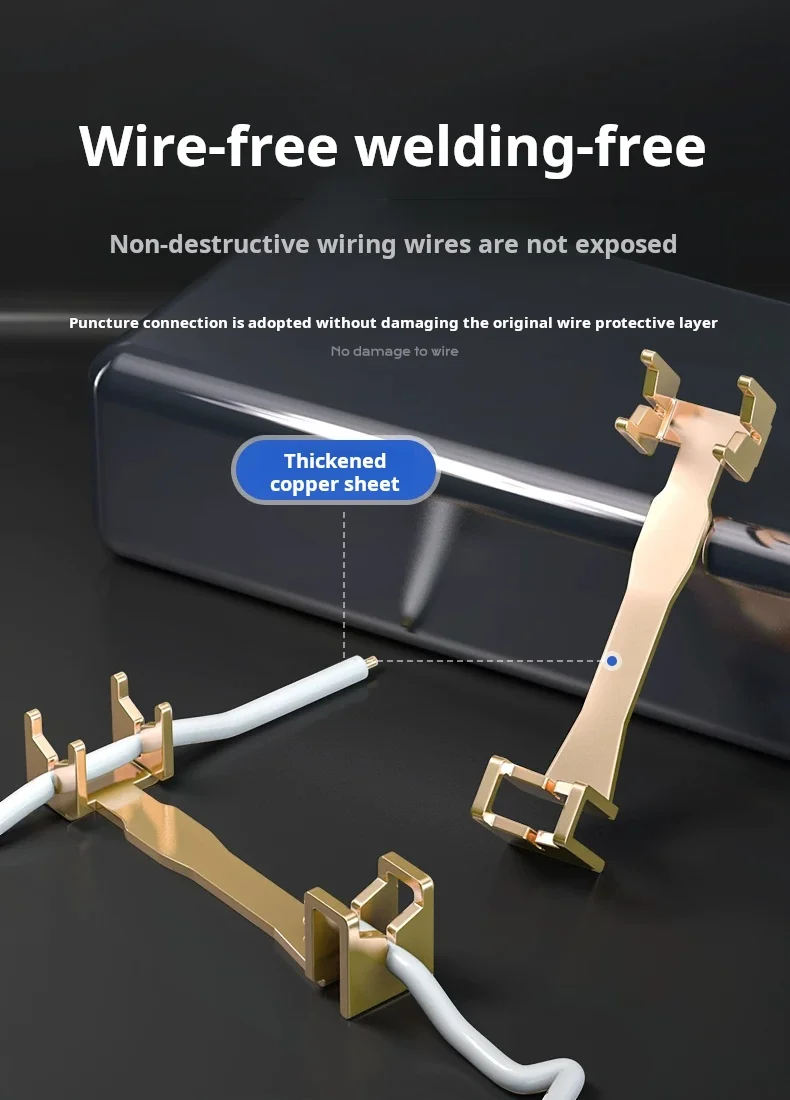 1/2/3 Pin T-Type Auto LED Wire Connector Quick Plug Terminal Block for Car Electrical Wiring Dashboard and Interior Light