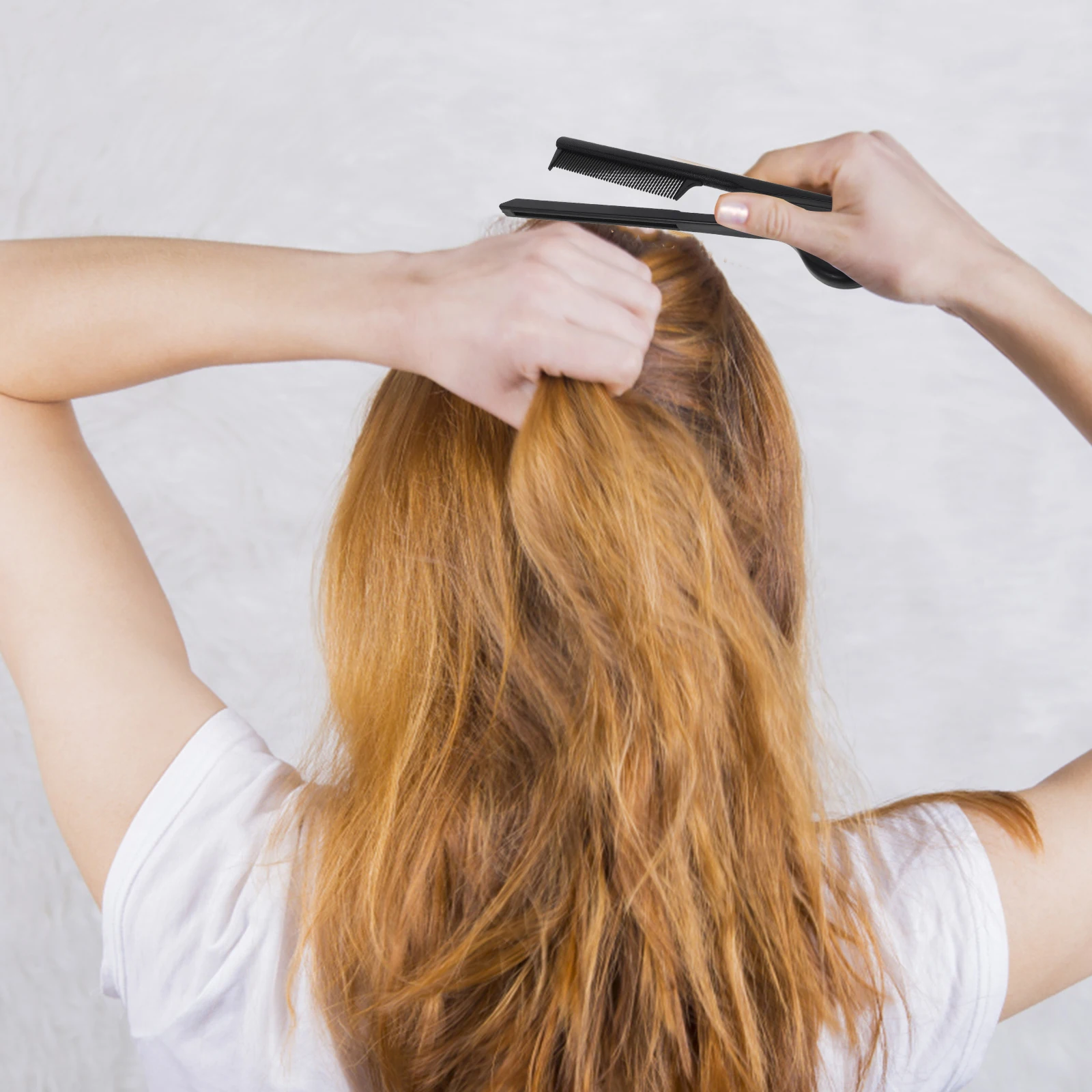 

10 шт. V-образные расчески-утюжки для выпрямления волос для женщин, двусторонние, антистатические, профессиональные парикмахерские инструменты