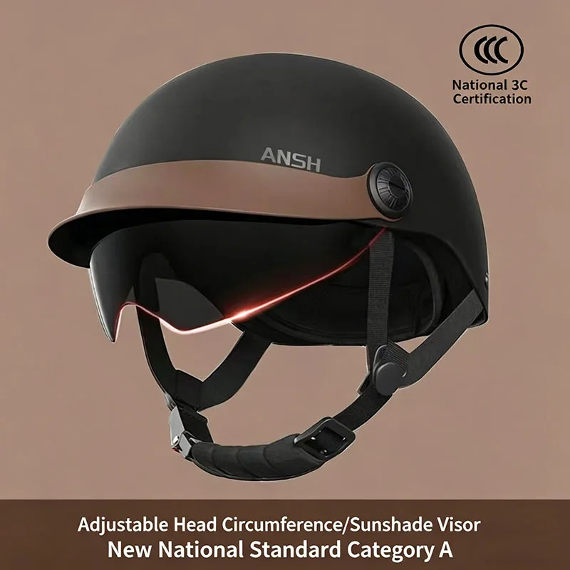 

Motorcycle Vintage Half Helmet Electric Bicycle Helmet Sunscreen Breathable Motorcycle Half Helmet Men Women Open Face Helmets