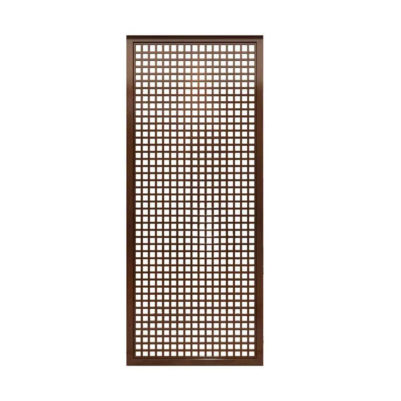 New Chinese-style entrance, screen partition, solid wood flower grid entry, living room occlusion, simple modern pineapple grill