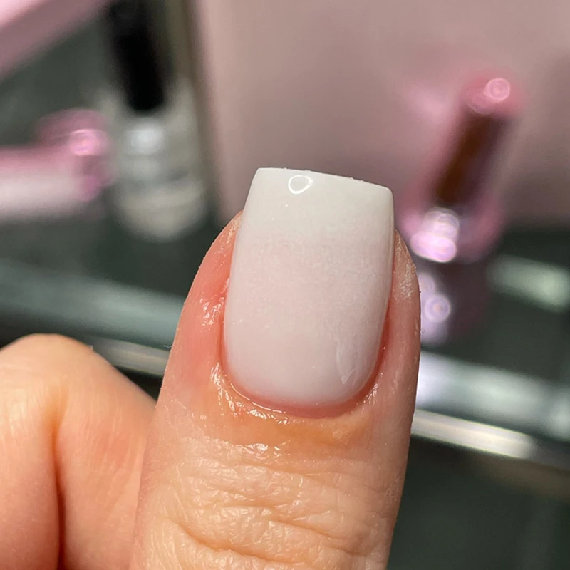 MSHARE Milky White Gel Nail Polish Varnish Soak Off Cured With Nail Lamp UV Lacquer Milk Translucent