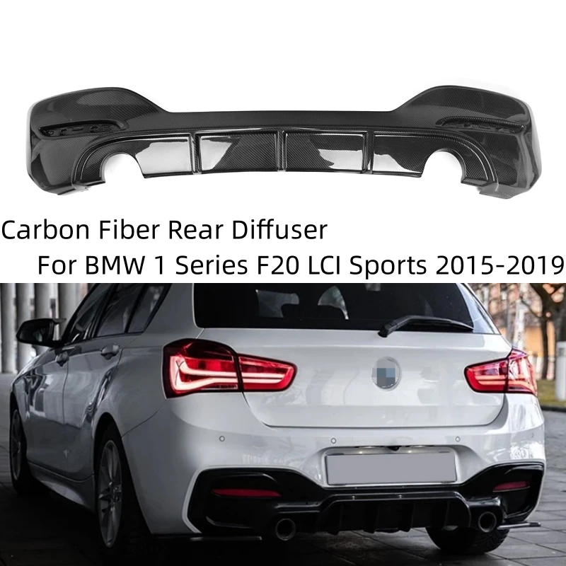 

F20 Автомобильный дневной спойлер 3D стильные задние разветвители для BMW F20 LCI Sport 2015-2019 углеродное волокно шасси дефлектор