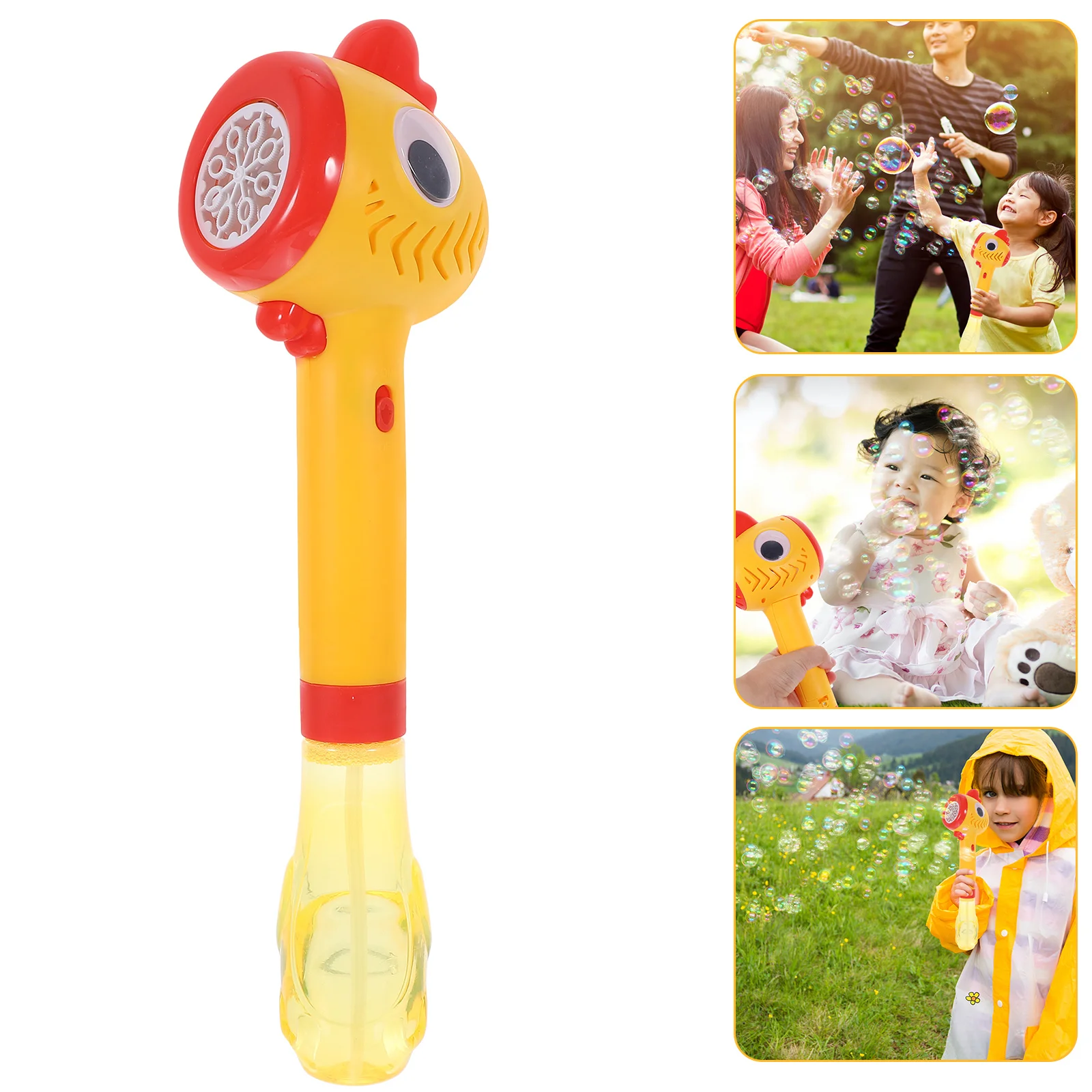 Automatic Chicken Bubble Maker Reusable Electric Bubbles Machine Portable Cute Blower For Outdoor Party Cartoon Design Funny