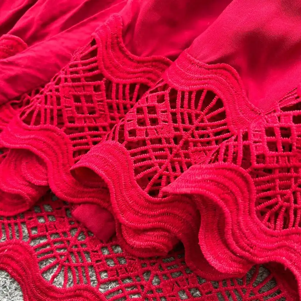 Chique vintage kant met enkele rij knopen, lange mouwen, geplooid, elegante fee, Koreaanse mode, Boho dameskleding, lange jurk