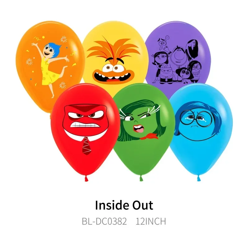 New Disney Inside Out 2 Balloon Anime Figures Joy Anxiety Birthday Party Baby Shower Decoration Festival Aluminum Film Balloons