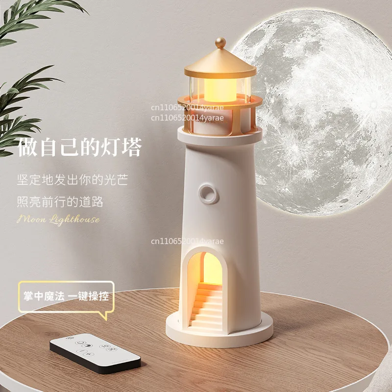 

Премиальный маяк-ночник с Bluetooth-аудио-проекцией звездного неба для спальни, креативная прикроватная атмосферная лампа