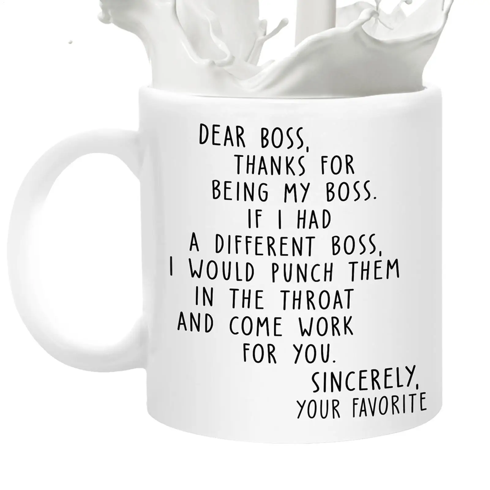 

Coffee Mug Funny Gift For Coworker Thank You Mug Best Funny Bosses Mugs Ceramic Drinkware Thank You Gift From Employees