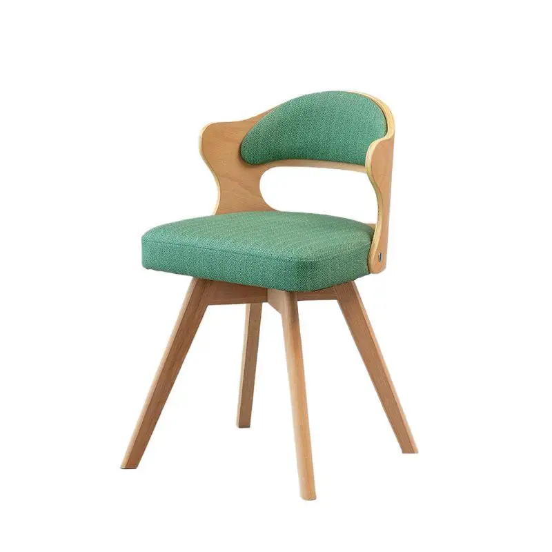 

Solid wood home, rotating computer chair, student desk chair, simple and small