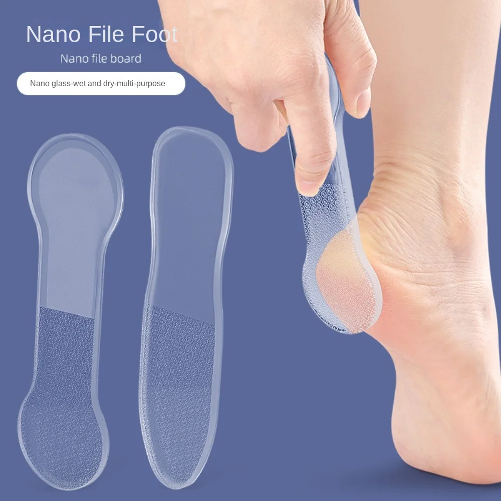 

Foot Scrubber Nano Glass Foot File Transparent Callus Dead Skin Remover Glass Pedicure Tool Horny Foot Grinding Foot Care Tools