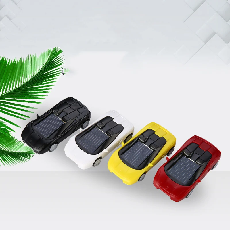 Solar Powered Small Sports Cars Toys Intelligent Car Mini Toy Educational Gadget Children Xmas Gift Solar Car Robot Toys