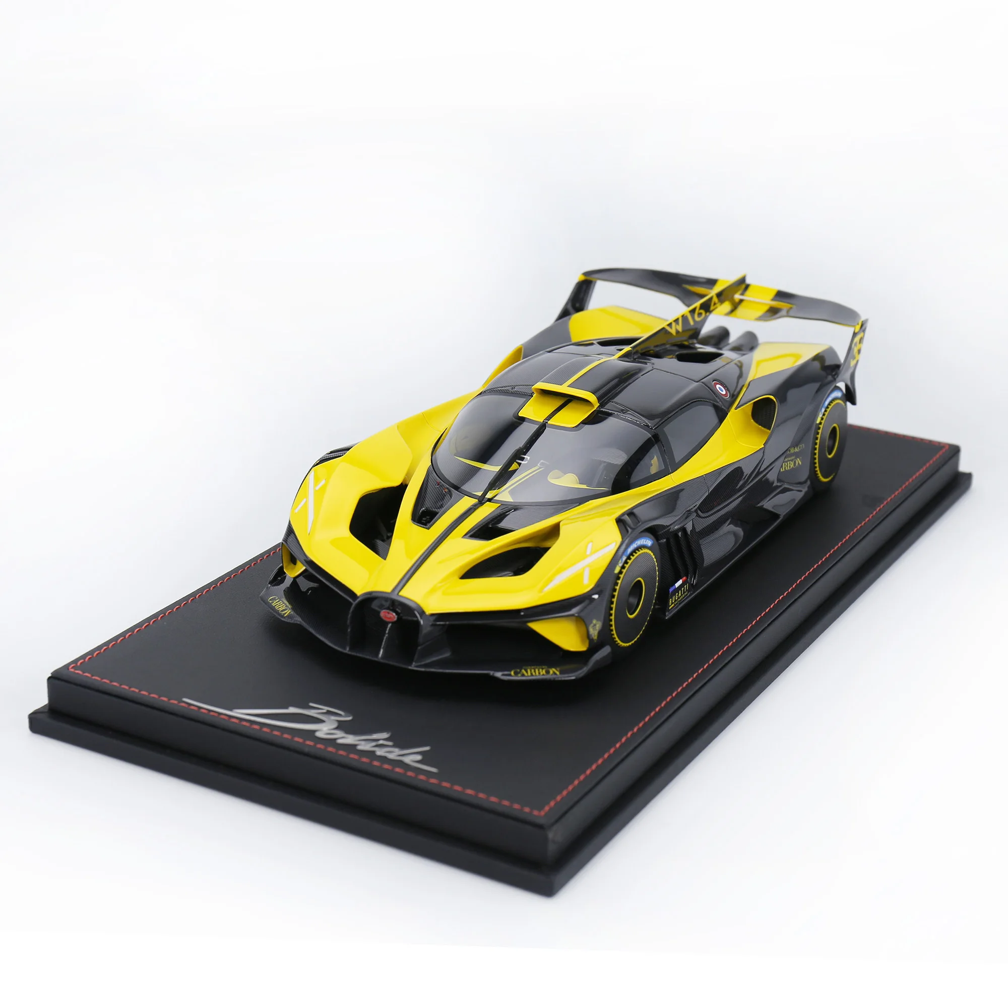 MCM 1/18 Bugatti Bolide resin collectible carbon varnished