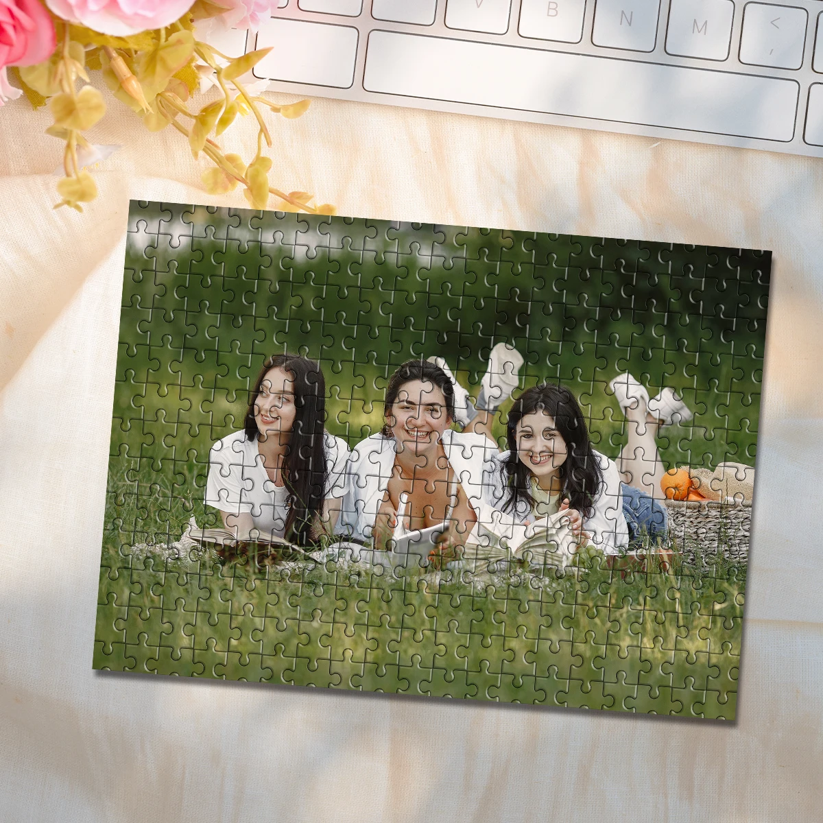 35/300/500/1094pcs Personalized Custom Photo Puzzle Family Photo Upload Photo For Customized Puzzle Unique Gift For Family