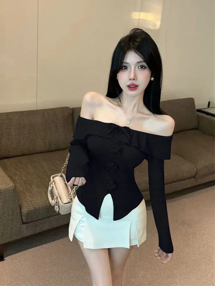 

Sweaters Jumpers Pullovers Woman 2025 Winer Oversized Concert Daily Festival Alternative Rock Band Punk Grunge Y2K Street Winter