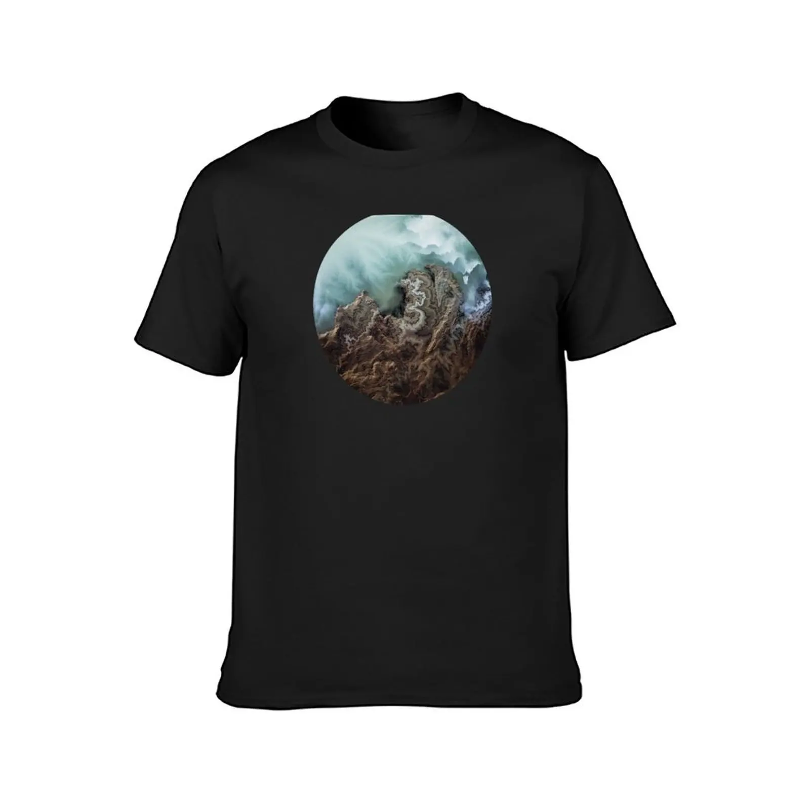 Arctic Ocean abstrakte T-Shirt plus Größen Sommer Top schwarze T-Shirts für Männer