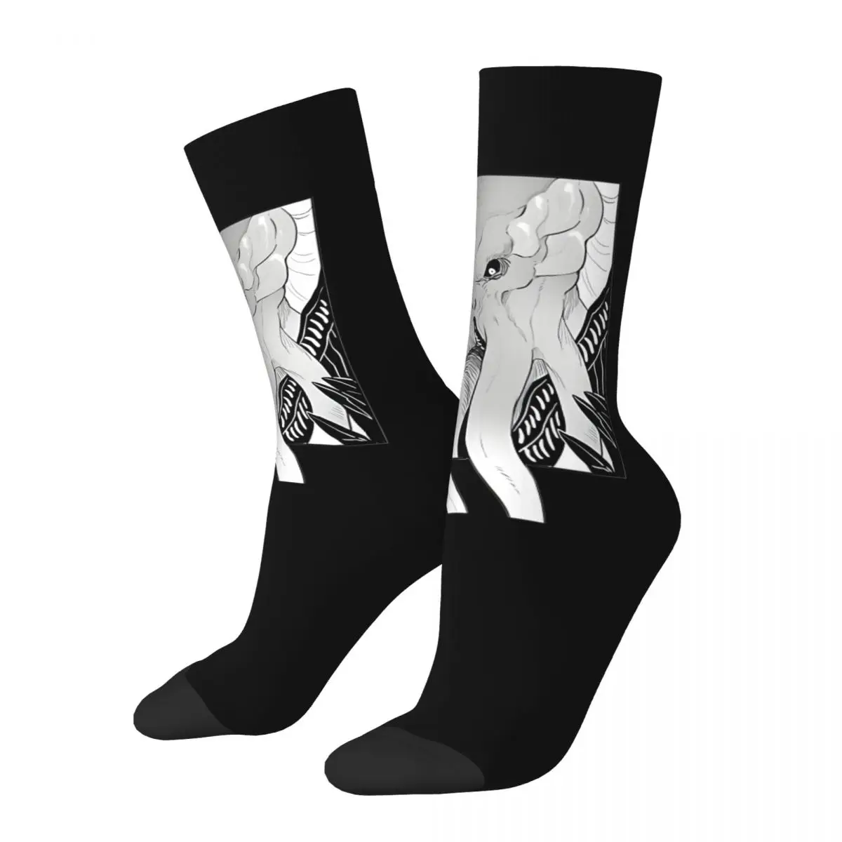 Happy Funny BG3 Game Men's Socks Vintage Harajuku Baldurs Gate 3 Hip Hop Novelty Seamless Crew Crazy Sock Gift Printed