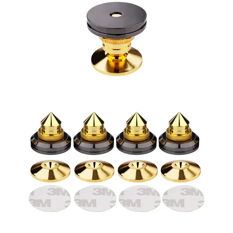 Mini Portable Speaker Repair Parts: DIY Pads and Spikes (Set of 4) – Audio Speaker/Stand Shock-Absorbing Spikes and Pads