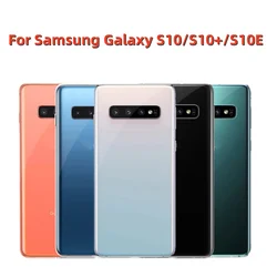 Back Battery Cover For Samsung Galaxy S10 S10e S10 Plus S10+ Rear Door Housing Case Camera Glass Lens Replacement Part Assembly