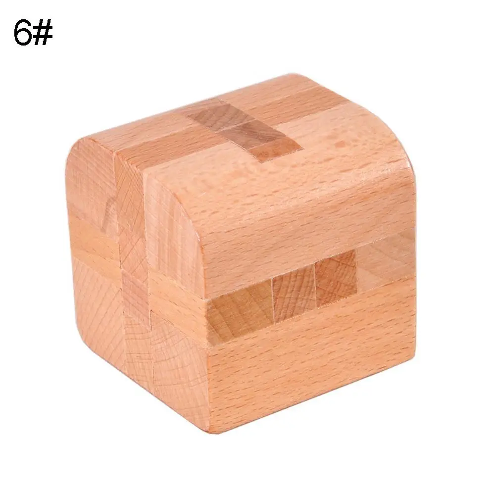 Chinese Klassieke Houten Puzzels Kubus Kongming Luban Lock Hersenen Teaser Educatief Speelgoed Magische Puzzel Speelgoed