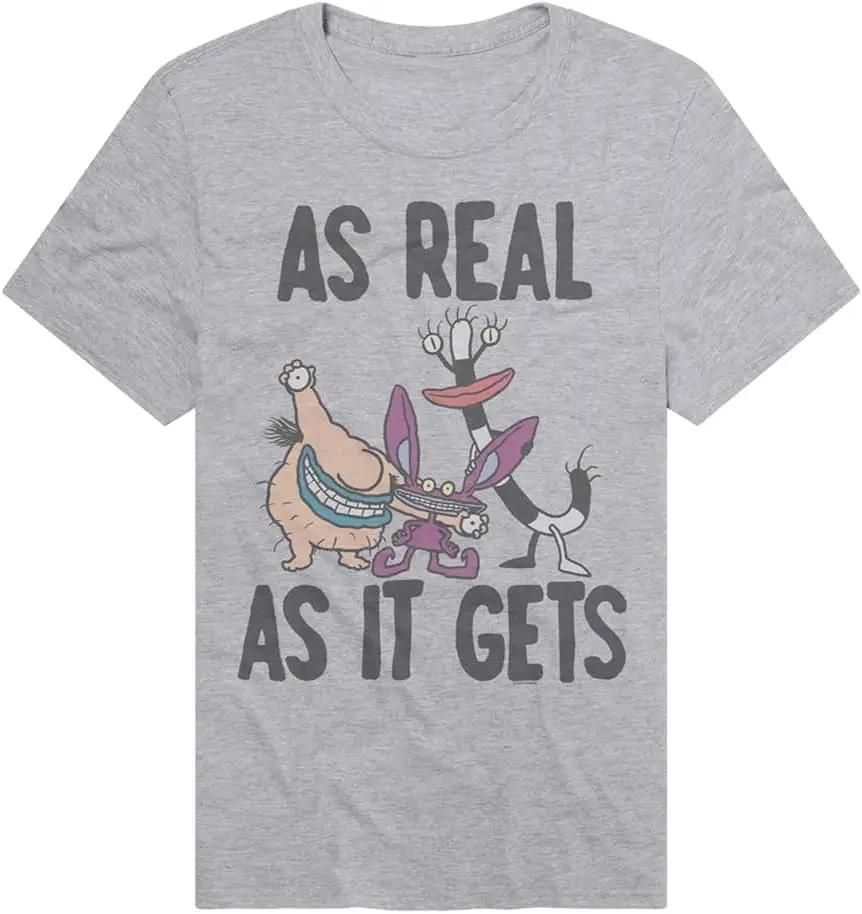 Aaahh Real Monsters As Real As It Gets Adult Unisex Classic Tees Cotton Luxury brand vintage oversized