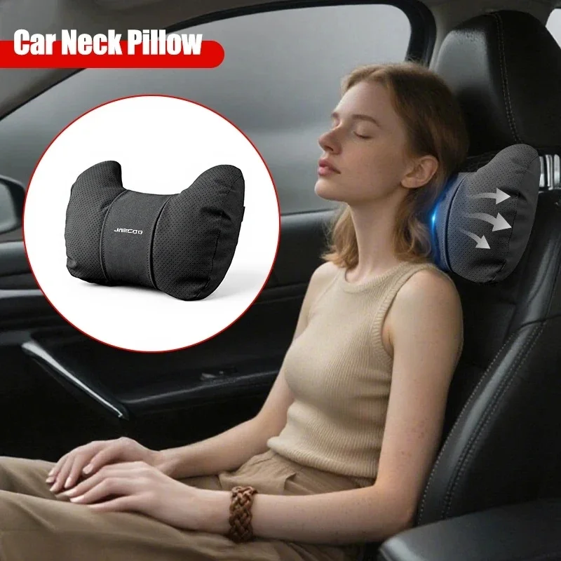 Suede Leather Car Neck Pillows Breathable Headrest Car Seat Neck Protector Pillow For Chery Jaecoo J7 7 8Pro 2023 2024 Phev 2025 view 4