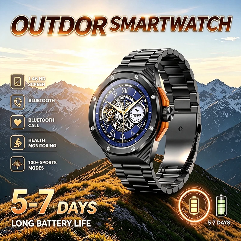 Japanese Lifestyle Called - Reloj Inteligente Estilo Militar 2026 para