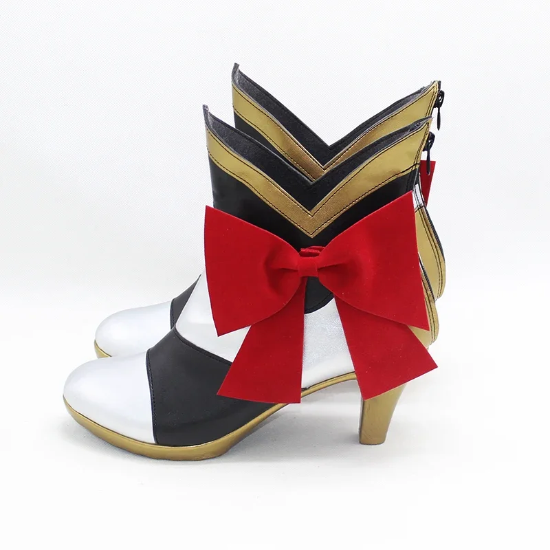 Game Genshin Impact Noelle Cosplay Shoes PU Leather Shoes Halloween Carnival Boots Cosplay Props Custom Made