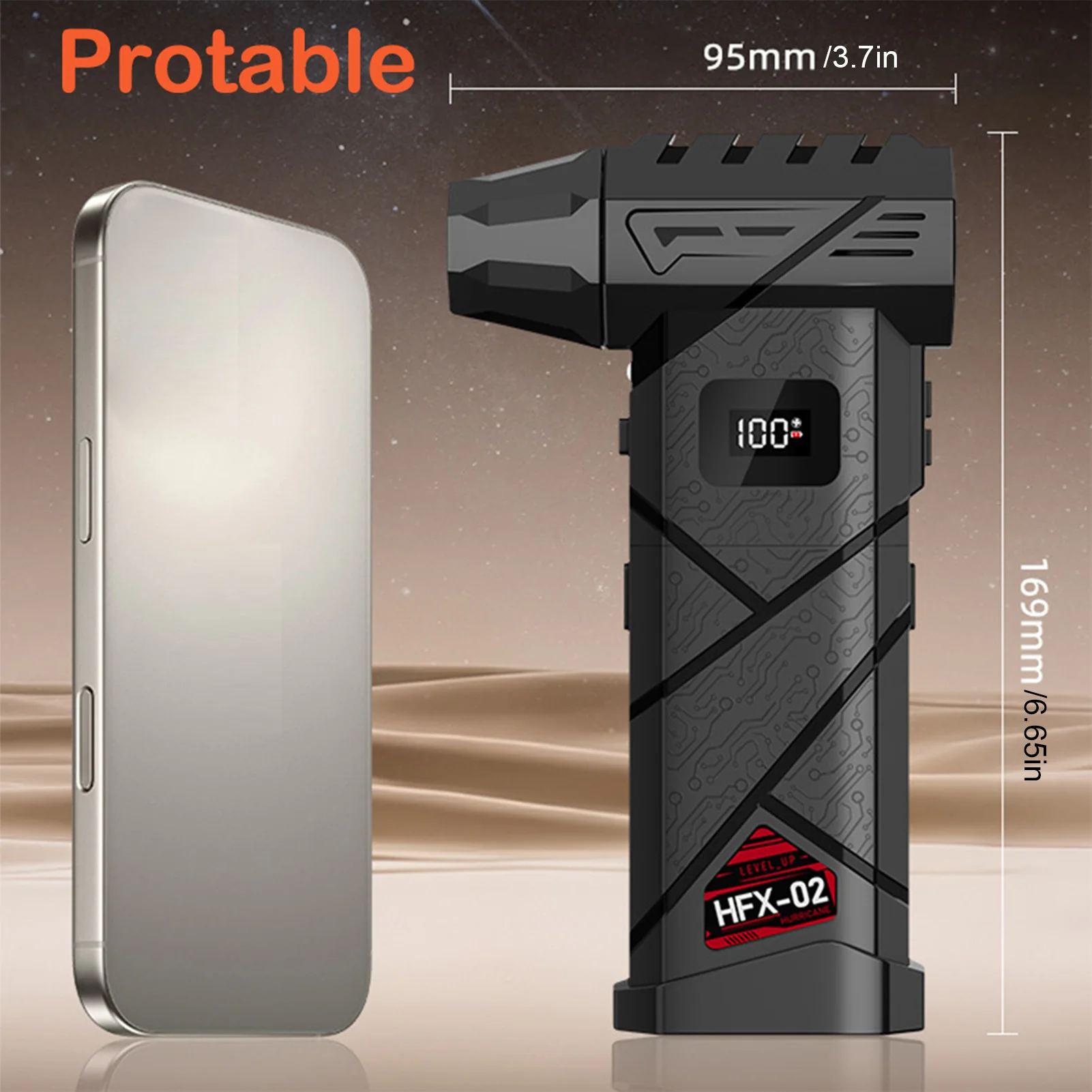 منفاخ محمول ينظف بسهولة للمناطق التي يصعب الوصول إليها في أي مكان منفاخ هواء توربو قوي #3