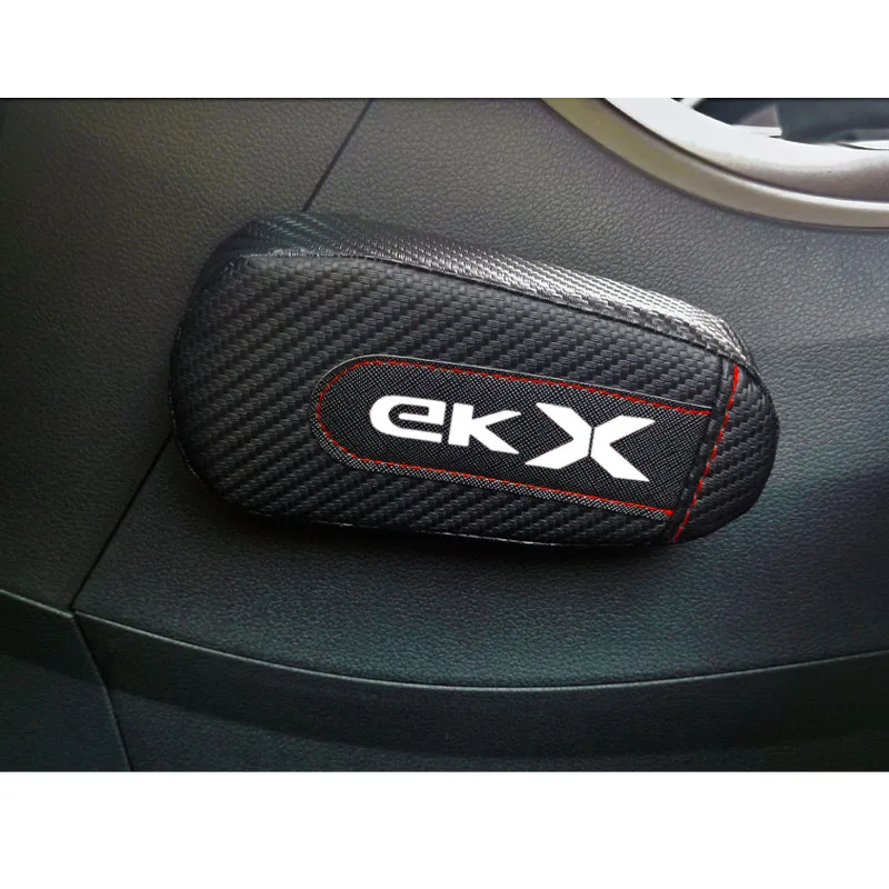 

For Mitsubishi Ek x 1pc Carbon Fiber Leather Auto Leg Cushion Knee Pad Car Door Arm Pad Car Accessories Vehicle Protective