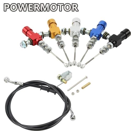 Embragues hidráulicos universales M10 para motocicleta, embrague hidráulico corto, bomba de transferencia de freno de rendimiento, juego de tubos de aceite de 1200MM para Motocross