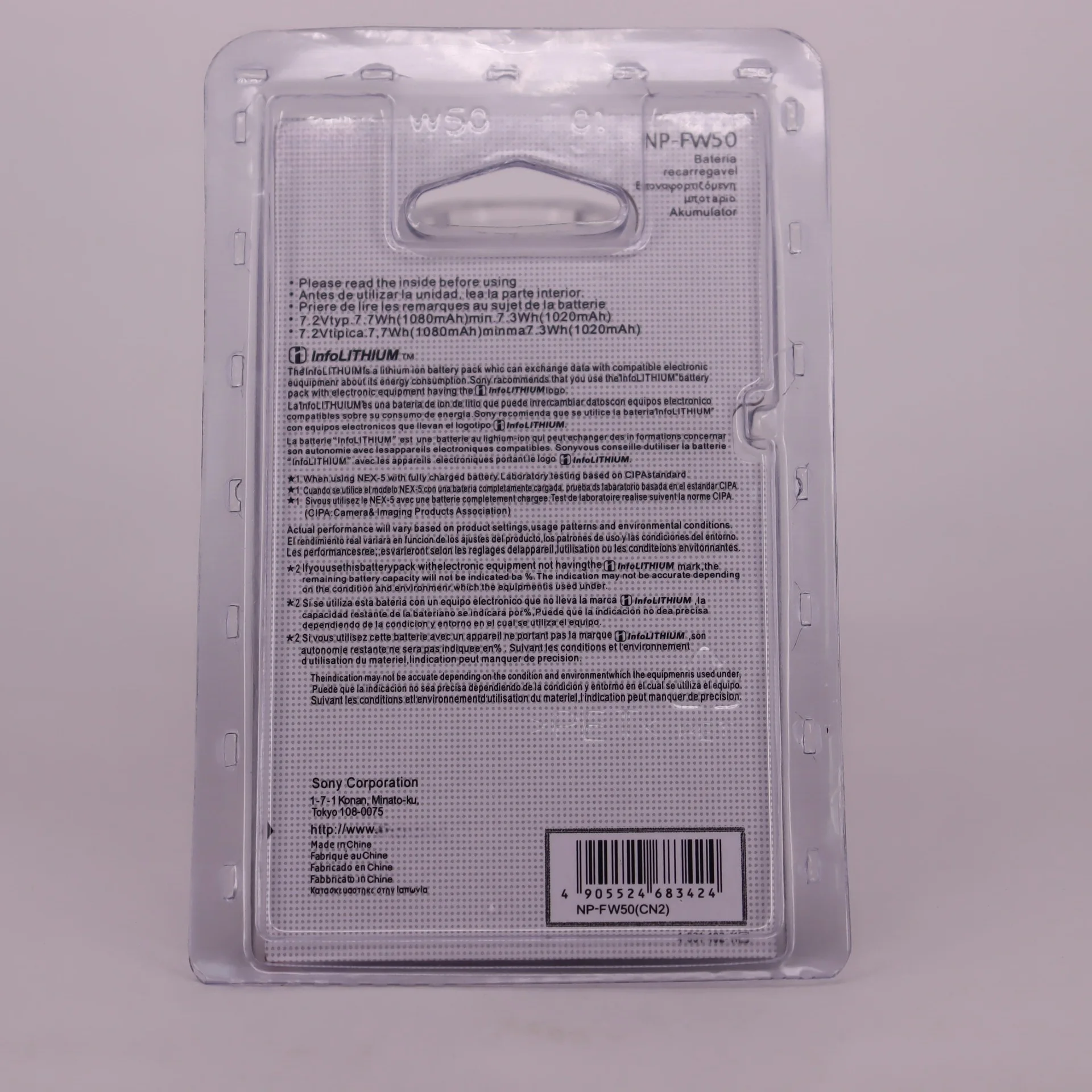 Bateria NP-FW50 decodificação completa para sony a6000 a6100 a6300 a6400 a6500 a5100 1080mah bateria de câmera de íon-lítio sem aviso