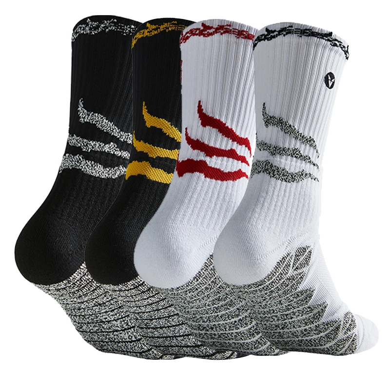 Anti Slip Basketball Socks Thick Padding Breathable Compression Ankle Support Running Camping Sport Crew Socks Unisex