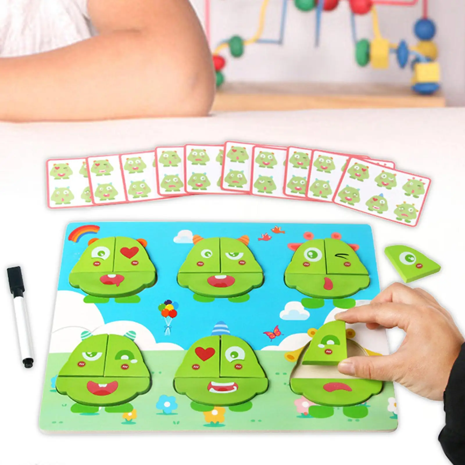 Montessori Speelgoed Uitwisbaar Doodle Board Creatieve Activiteiten 2 In 1 Houten Speelgoed