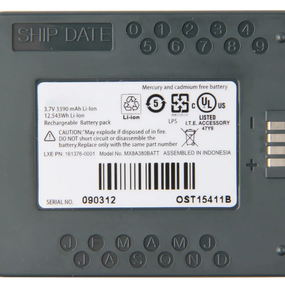 

Replacement Battery For Honeywell LXE MX8 161376-0001 Rechargable Li-ion Batteries 3390mAh Strong Power Storage